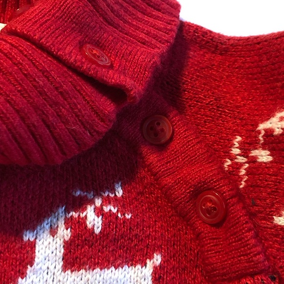 Janie and Jack Red Reindeer Fair Isle Sweater Size 12-18 Months NWOT - Picture 10 of 13